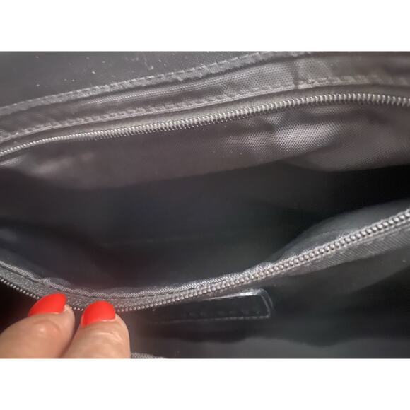 Coach Original Messenger Bag Blk Canvas Leather - Picture 10 of 14